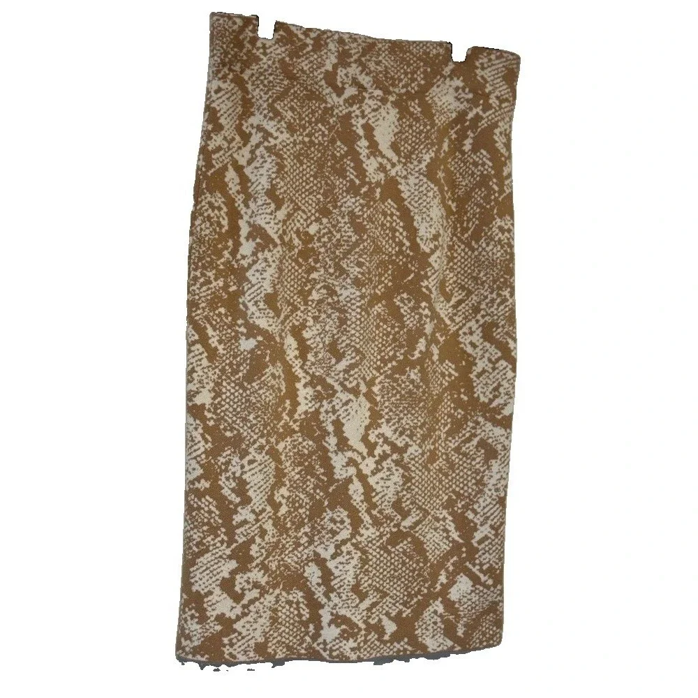 Ann Taylor Tan Snakeskin Print Sweater and Pencil Skirt Set Women‎ Small